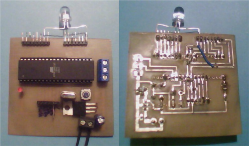 Test board with avr uc