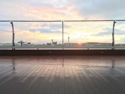 Haneda airport sunrise